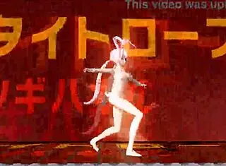 megurine luka dances nude in alien bunny costume with big tits and ass exposed 😍
