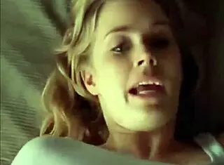 Lesbian Kissing In Movie Scene With Passionate Embrace