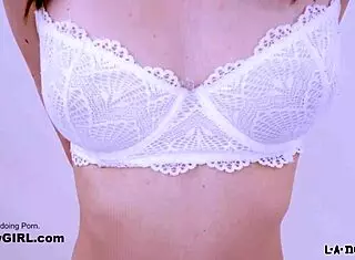 unexperienced cute brunette babe sucks cock and gets tight pussy pounded pov style