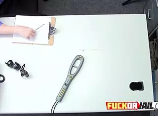 Hot blonde thieves get hard fucked in shop by burglar