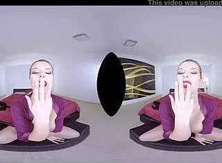 nikky dream delivers intense anal footjob in fishnets for ultimate vr experience