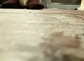 Wife gets caught using the showerhead on her pussy once more.