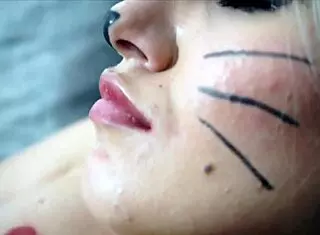 Bella embodies seduction as a captivating feline presence.