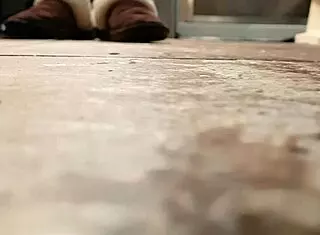 Wife gets caught using the showerhead on her pussy once more.