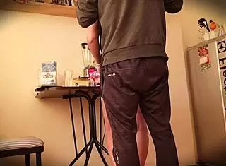 hidden camera spies upskirt on argentinian hermanastra miranda in miniskirt at home