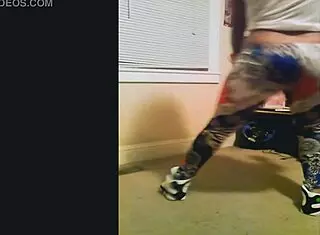 Black milf Neva shakes ebony ass and pussy in mature dancing session.