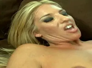 BLONDE SLUT MOM TAKES HUGE COCK IN PUSSY AND ASS WITH DEEPTHROAT LICKING