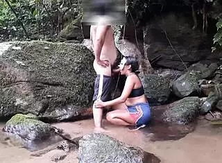 damn, good waterfall spot needs that blowjob and anal action with big ass ebony slut.
