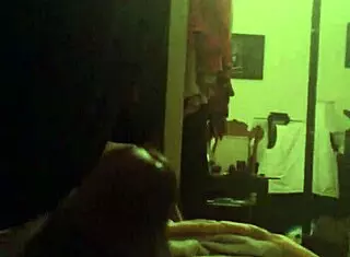 What if this big cock shemale jerks off solo until cumshot?