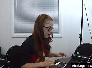 Redhead Stepsis Penny Pax Takes Stepbro Alex Legend's Monster Cock In Tight Ass Gaping