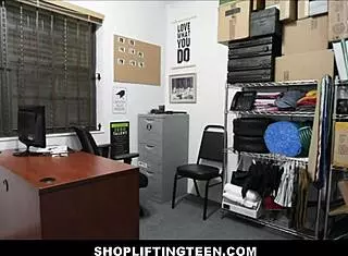 uh, shoplifting teen 18+ gets rough fucked by creepy officer - vienna black