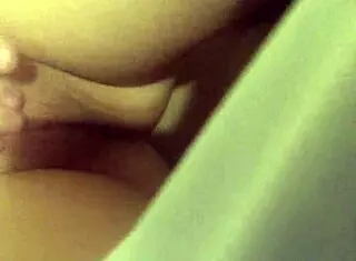 Young skinny girl teases her sexy clit in solo masturbation session with natural tits close up.