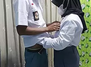 high school student celebrates graduation with boyfriend doggystyle