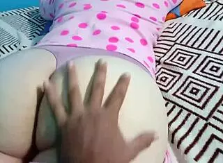 during the best sleepover my stepsister showed her cute panties and i revealed my big cock. she got so horny i went in deep with everything.