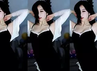 uh, chinese girl dances energetically
