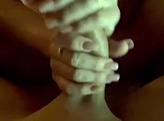 Amateur latina milf gets massaged then filled with cum on her foot in uncensored scene
