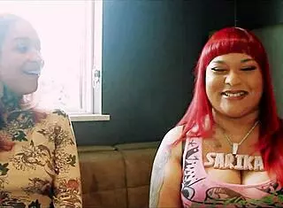 I got excited seeing Carmen the tattoo artist in this sipnplay show with ebony interracial lesbian vibes