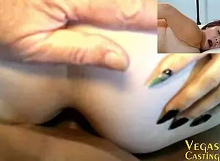 becky ortega latina milf gets ass fucked deep in first porn with throated doggy and dildo solo