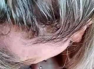 Giving a sneaky blowjob at my friend's house, natural tits bouncing... 😏🏠