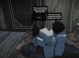 In the roblox studio condo, he grabs the cute fan and starts fucking her rough. Bent over doggystyle leads to intense passionate session.