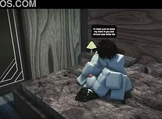 In the roblox studio condo, he grabs the cute fan and starts fucking her rough. Bent over doggystyle leads to intense passionate session.