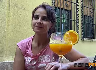 Hey Lina, you're gonna love this casting with an amateur young 18+ dude – she's in for a wild treat outdoors 😏