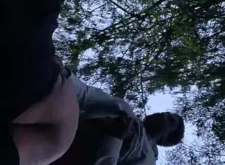 Sexy BBW takes sunset backshots deep in the forest!