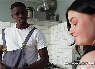 Skilled Plumber Pounds Petite Pussy With Big Black Cock