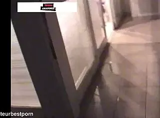 sneaky couple leaves party but gets caught fucking on penthouse balcony