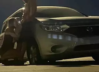 Pregnant woman enjoys outdoor anal with missionary and doggystyle until caught moaning