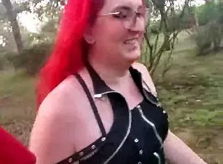 Impregnablelexa how does wolfdaddy901s dick feel bareback with creampie in public park redhead crossdresser?