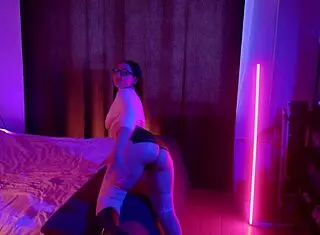 lecherous man pisses on tits of his girl before ass to mouth fucking her