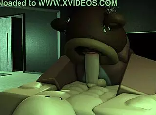 Oh man, this bear girl is totally owning her boyfriend's big cock with domination!