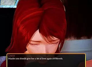 Brunette Teen and Redhead Milf Share Big Tits Secrets