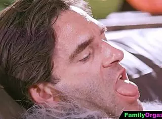 familyorgasm - stepdad and stepdaughter tricked stepmom last halloween with old and young cheating