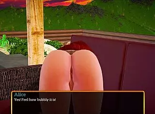 Brunette Teen and Redhead Milf Share Big Tits Secrets