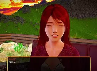 Brunette Teen and Redhead Milf Share Big Tits Secrets