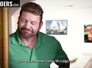 just look at that nice pink hole of yours gagging on cock in 3some 😏