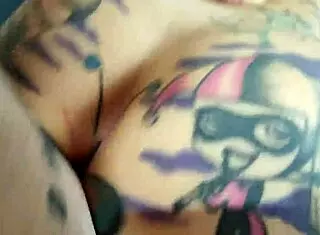 Big cock face fucking wet pussy of tattooed big ass mommy mother in law in quickie