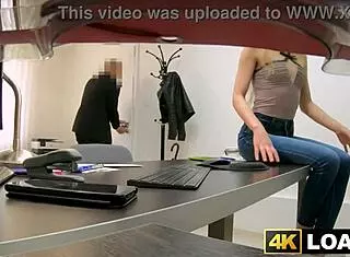 Hidden camera shows Bonnie Dolce deepthroating huge cock in office cowgirl doggystyle swallow