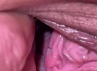 Jerking Off at Night While Looking at Cute Brunette's Narrow Ass and Petite Skinny Holes in Homemade Video