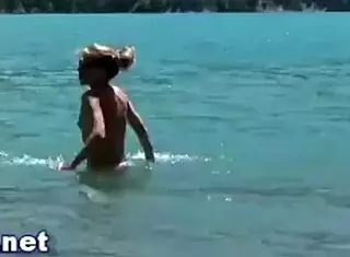 Cumshot on Beach for Naomi After Blowjob