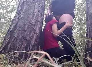 We Hid Under Tree From Rain And Had Sex To Keep Warm - Lesbian Illusion Girls