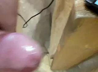 big horny guy holds back cumshot for 10 intense days