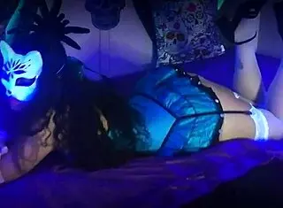 Teen Mexican Alicia Unboxes Vibrador In Wonderland Chapter 4 For Halloween With Agatha Dolly