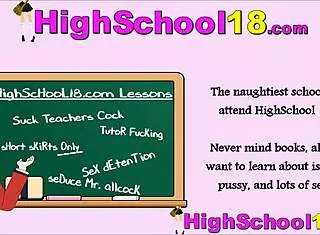 Passing Notes Leads to Fucking Teacher's Monster Cock!