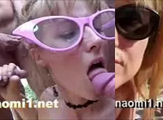 Cumshot on Beach for Naomi After Blowjob