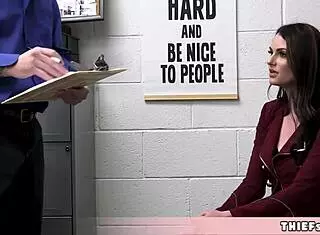 Stunning Brunette Beauty Caught Shoplifting In Store!