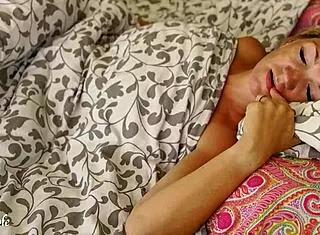 Romantic wife locks eyes during intense licking and hard fucking from husband