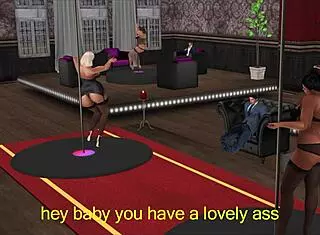 lap dance club turns into wild wife cheating night with dancing